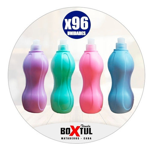 Set of 96 Sports Plastic Water Bottles 500ml with Flip Nozzle 1