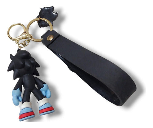 Shadow Sonic Silicone Keychain Clip/Ring/Hook Security 1