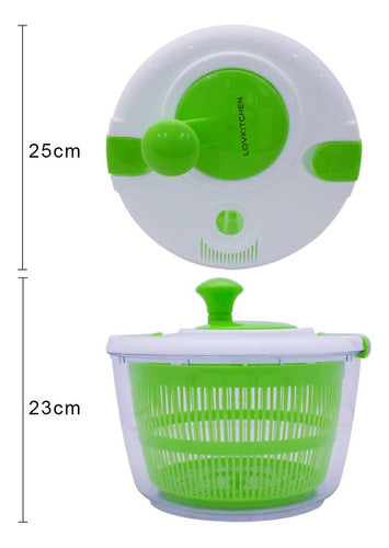 Salad Spinner Lovkitchen Secador De Frutas Y Verduras Grande 3