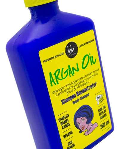 Lola Argan Oil Shampoo Reconstructor Reparador Pelo 250ml 6c 4