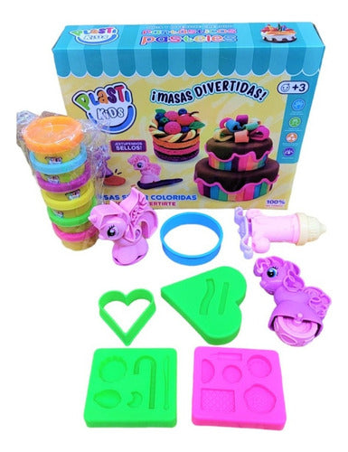 Masas Set Plasti Kids De Pony Con Accesorios Tut Tuttishop 0