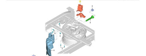 Original Spare Wheel Support for F-150 Lariat 2019 2