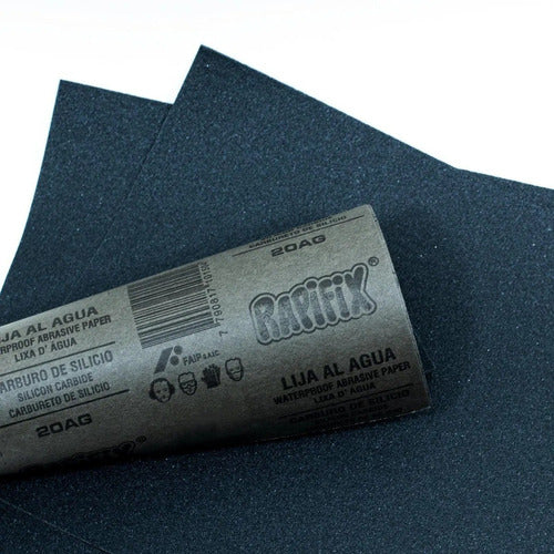 Waterproof Silicon Carbide Sandpaper Grit 80 to 600 Pack of 10 Units by Rapifix 0