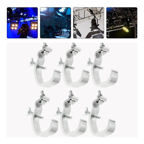 6x Braçadeira De Luz De Palco Braçadeira De Luzes De Palco 3