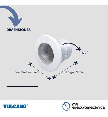 Vulcano Virola Limpiafondo Pileta Hormigón Roscar - 143901 4