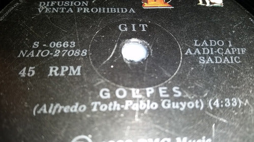 Git Golpes Tinta Invisible Vinilo Simple Promo Argentina 88 1