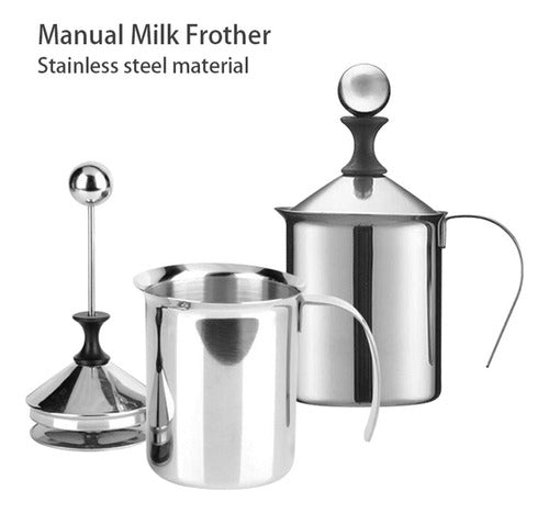 Stainless Steel Milk Frothing Pitcher 600ml with Handle - Ideal for Frothing and Heating 2