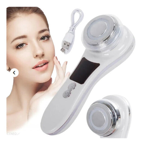 MegaCuper LED Ultrasonic Facial Massager Anti-Wrinkle Light Therapy 1