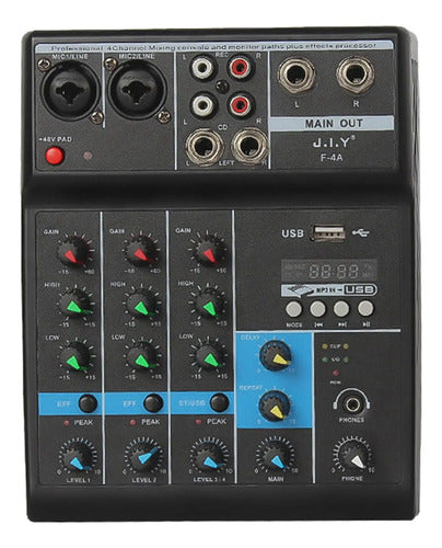 Franca Digital Sound Mixer Console with 4 Bluetooth Channels 0