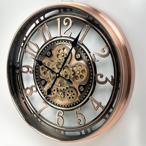 Dorboker Real Moving Gears Wall Clock Grandes Relojes De Met 1