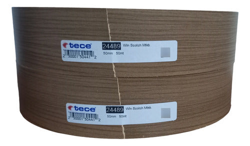 Tece Melamine Edge Banding Scotch 50mm X 50m with Adhesive 0