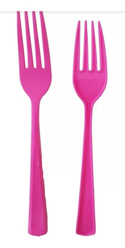 Disposable Plastic Forks X50 - Birthday Party Supplies 0