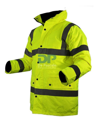 NUBUS Yellow Fluorescent Cold-Weather Reflective Work Jacket 4