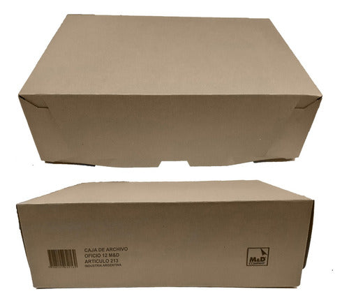 M&D Archive Box Model 213 Legal Size Cardboard 36x25x12 10 Units 0