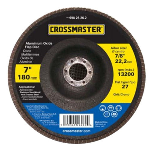 Disco Multilám Óxido Alumin G60 180mm Crossmaster 9982626.3 0