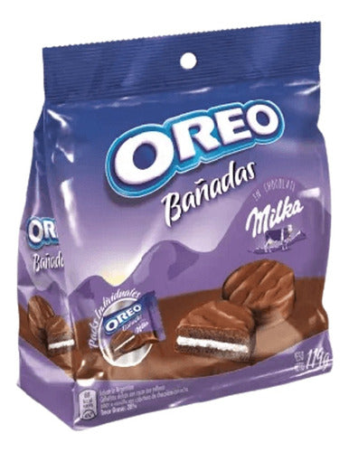 Caja Oreo Galletitas Bañadas En Chocolate Pack X16 Unidades 1