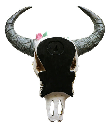 Alikiki Western Bull Skull Wall Decor, 13.6 Inch 4