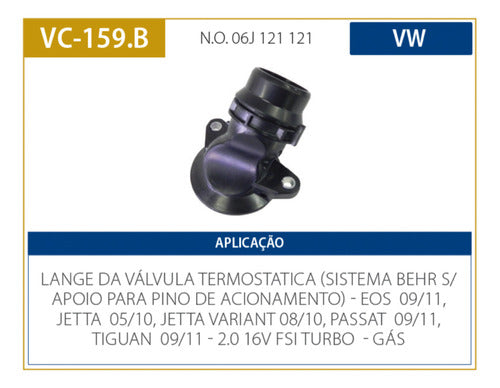 Carcaca Valvula Termostatica Passat Variant Tiguan Jetta Eos 1