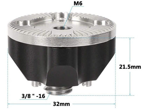 Soporte De Roseta M6 Con Tornillo De Montaje | Camvate 1