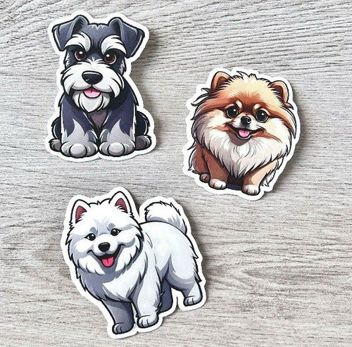 Calcos Stickers Vinilo Termo - Perritos Perro 2 3