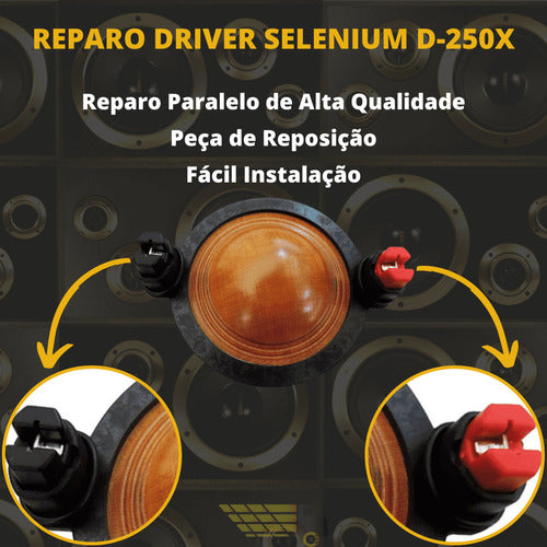 Peça Reposição Reparo Corneta Selenium D-250x Som Paredão 2