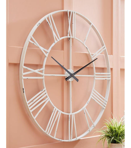 Signature Design by Ashley Paquita Round Vintage Wall Clock 1