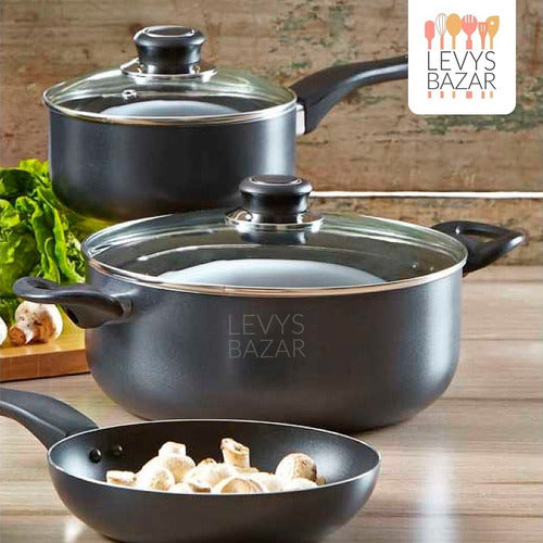 Levys Bazar Complete Dinnerware Set with Pots, Pans, Plates, Glasses & Bowls 4