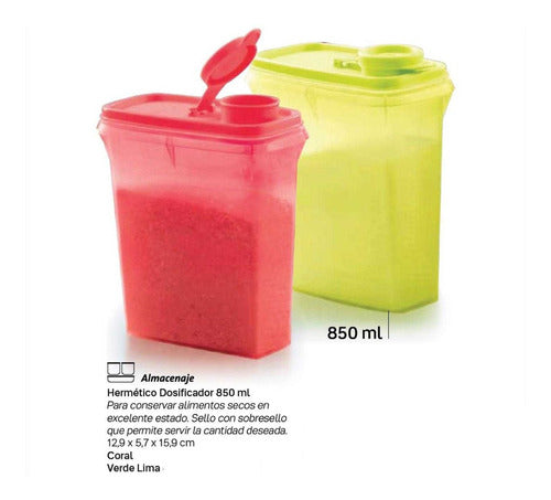 Tupperware® 850ml BPA-Free Airtight Dispenser 6