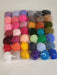 Set of 42 Assorted Colored Yarns x 20g for Embroidery and Crafts + 3 Crochet Hooks 1