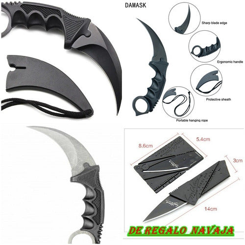 Cuchillos Karambit 3 Modelos A Eleccion  + Regalo Navaja 0