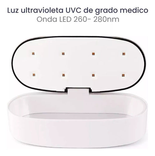 Krokus Esterilizador Led Uvc Inalámbrico Ultravioleta Usb Rosa 1