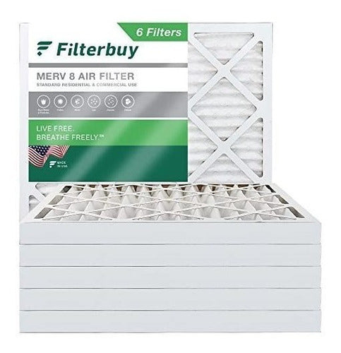 Filtro De Aire Acondicionado 24x24x2 Merv 8 Pack De 6 0