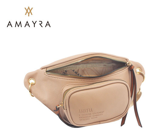 Amayra 67.C2390 Waist Bag with Plaqué Pocket and Polypropylene Strap 5