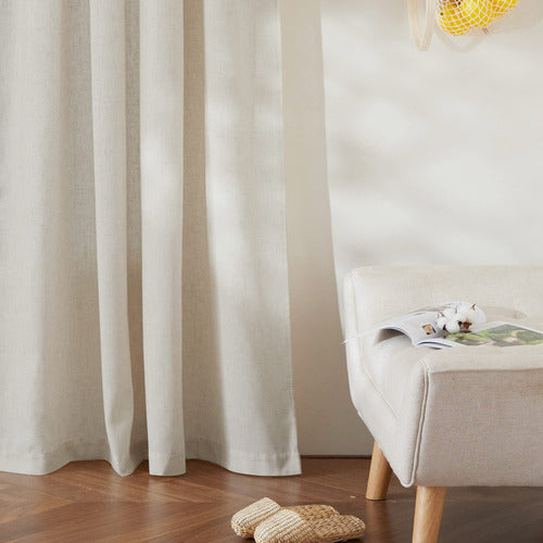 Ryb Home Transparent Linen Blend Curtains 5