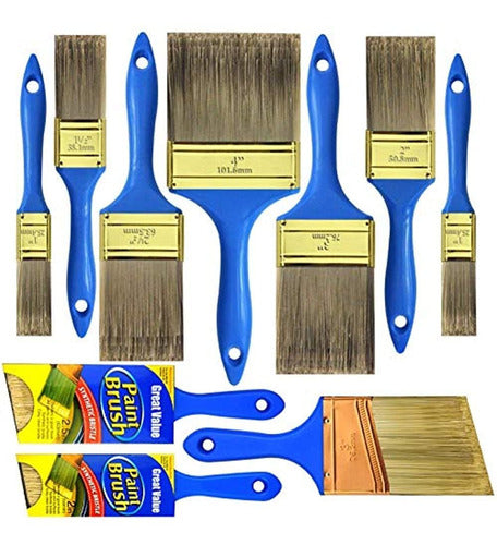 Great Andrew Professional Paintbrush Set of 10 Pieces - Durable Painting Brushes 0