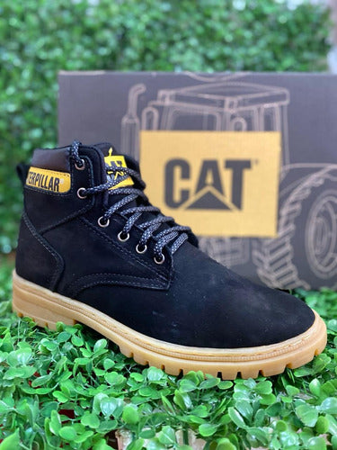 Bota Cat Caterpillar Retro Gamuza Y Cuero 100% 1