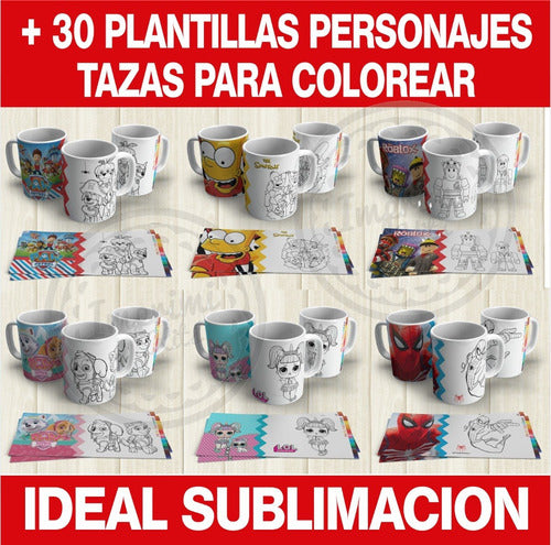 Coloring Mug Templates for Children's Day 4