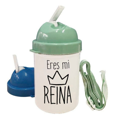 Tienda Cubik Cantimplora Frase Eres Mi Reina Corona Vector 0