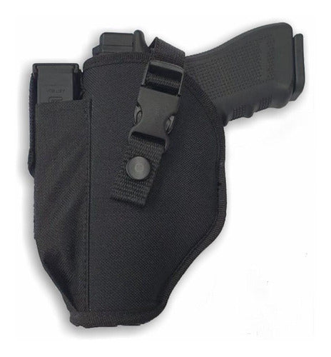 Funda Pistolera Exterior Táctica Universal Porta Cargador 0