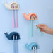 Adhesive Kids' Snail Design Toothbrush Holder Children's Bathroom 2