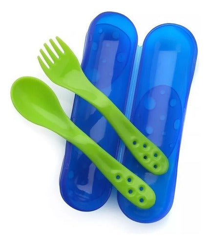 Baby Innovation Cutlery Spoon Fork with Case 1