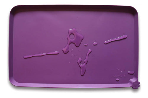 Hoki Found Waterproof Pet Feeding Mat 48x30cm Purple 0