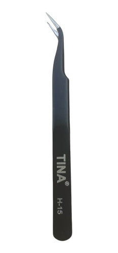 Misol Black Curved or Straight Extension Tweezers 2