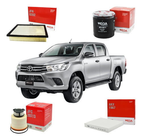 Kit Filtros Wega Hilux 16+ 0