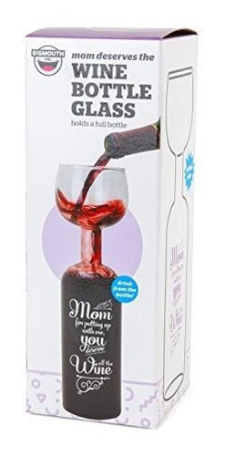 BigMouth Inc Original Wine Bottle Glass Mamá Por Aguantarme 4