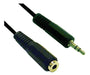 Hipercom 3.5mm Audio Plug to 3.5mm Female Auxiliary Audio Cable - 2 Meters 2