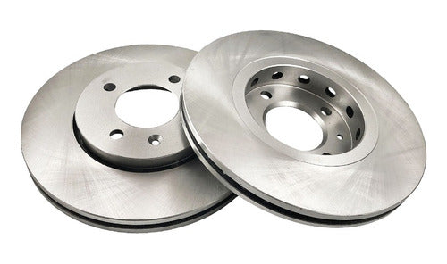 Gr Frenos Ventilated Brake Discs for Volkswagen Gol Saveiro G6 G7 (Pair) 0