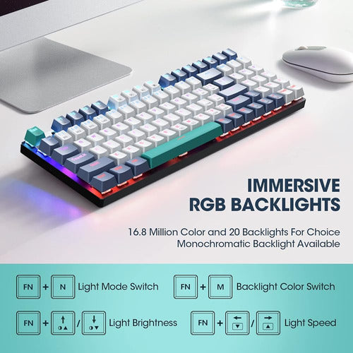 RisoPhy Wireless Mechanical Gaming Keyboard Triple-Mode 3