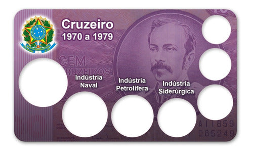 Display Expositor Para Moedas Cruzeiro De 1970 A 1979 0