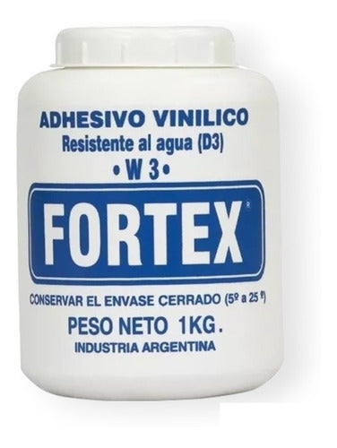 Fortex Cola Adhesiva Vinilica W3 Resistente Al Agua - 1kg 0